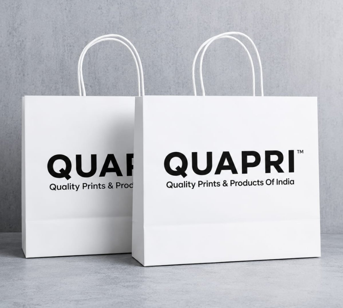 Premium White Paper Gift Bag 